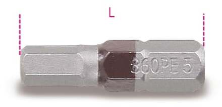 Beta Bits voor binnenzeskant schroeven, gekleurd 860PE 8 - 008600108
