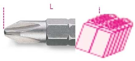Beta Bits voor Phillips® kruiskopschroeven 861PH/C 0 - 008610250