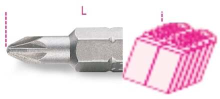 Beta Bits voor Pozidriv®- Supadriv® kruiskopschroeven 861PZ/C 2L - 008610358