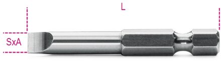 Beta Bits voor sleufschroeven 862LP 0,8X5,5 - 008620015