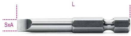 Beta Bits voor sleufschroeven 862LP 1,2X6,5 - 008620025