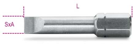 Beta Bits voor sleufschroeven 866LP 1,6X10 - 008660020