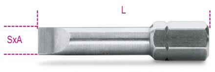 Beta Bits voor sleufschroeven 866LP 1X5,5 - 008660005