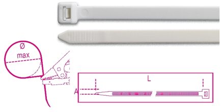 Beta Bmb2036V0-Zelfdovende Nylon Bindstrips - BMB2036V0