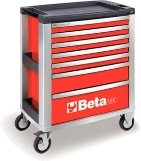 Beta C39/7 Rood Gereedschapswagen, met zeven laden - 039000003