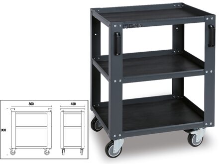 Beta C45Pro T3-3-Laags Gereedschapswagen - 045000250