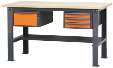 Beta C58Bc-W1,6 4C/O Werkbank | Hout | 4 laden - 058000612