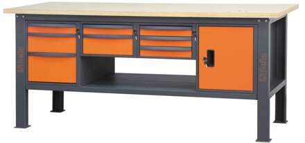 Beta C58Bc-W2,1 8Ca/O Werkbank | 8 laden | Deurmodule - 058000635