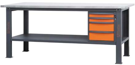 Beta C58Bc-X2,1 4C/A Werkbank | Inox | 4 laden - 058000627