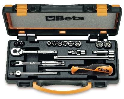 Beta Doppendoos met 10 twaalfkant dopsleutels en 7 toebehoren voor Aeronautical onderhoud 900AS/C17-MBM - 009000982