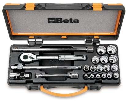 Beta Doppendoos met 16 twaalfkant dopsleutels en 5 toebehoren 920AS/MBM-C21 - 009200944