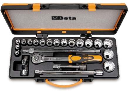 Beta Doppendoos met 17 twaalfkant dopsleutels en 5 toebehoren 920AS/C17X - 009200942