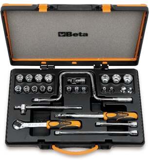 Beta Doppendoos met 17 zeskant dopsleutels en 9 toebehoren 910A/C17 - 009100938