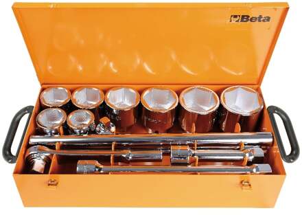 Beta Doppendoos met 8 zeskant dopsleutels en 5 toebehoren 929/C8 - 009290925