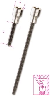 Beta Dopsleutels met kogelkop aansluiting voor inbusschroeven 920BP 6XL - 009200496