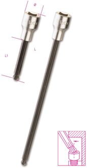 Beta Dopsleutels met kogelkop aansluiting voor inbusschroeven 920BP 7L - 009200492