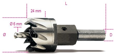 Beta Gatfrezen HSS, volledig geslepen 451 29 - 004510029