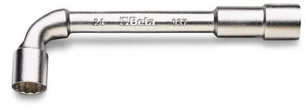 Beta Gebogen pijpsleutels, twaalfkant en zeskant verchroomd 937 21X21 - 009370021