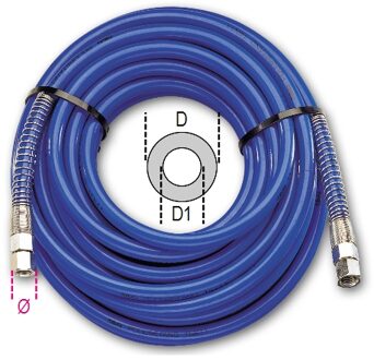Beta Gevlochten polyuretheen slang, 95 Shore, lengte 12 m 1915E 8X12 - 019150019