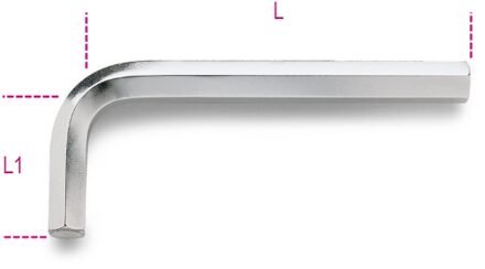 Beta Haakse inbussleutels, verchroomd 96 5 - 000960050