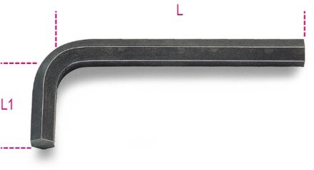 Beta Haakse stiftsleutels gebruneerd 96AS 1/20 - 000960701