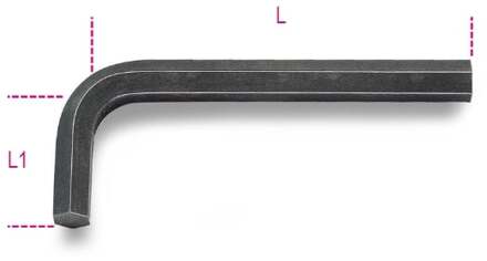 Beta Haakse stiftsleutels gebruneerd 96AS 9/64 - 000960712