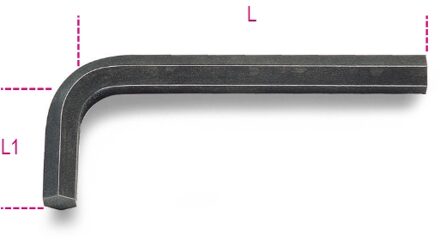 Beta Haakse stiftsleutels gebruneerd 96N 2,5 - 000960425