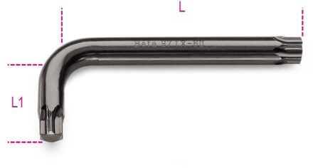 Beta Haakse stiftsleutels voor Torx® schroeven 97TX 20 - 000970020