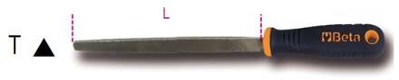 Beta Halfzoeten vijlen, driehoek met handgreep 1719BMA8/T - 017190054