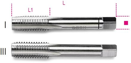 Beta Handtappen, fijne spoed, metrische draad HSS 434 22X150 - 004340029