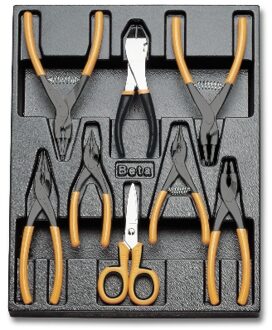 Beta Harde voorgevormde inzetbakken met assortiment gereedschap T140 - 024240140