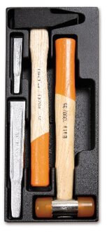 Beta Harde voorgevormde inzetbakken met assortiment gereedschap T233 - 024240233