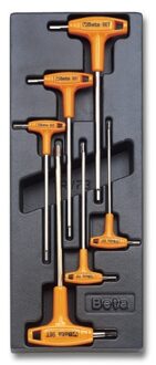 Beta Harde voorgevormde inzetbakken met assortiment gereedschap T52 - 024240052