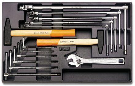 Beta Harde voorgevormde inzetbakken met assortiment gereedschap T59 - 024240059