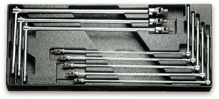 Beta Harde voorgevormde inzetbakken met assortiment gereedschap T65 - 024240065