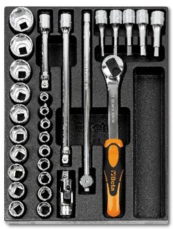 Beta Harde voorgevormde inzetbakken met assortiment gereedschap T82 - 024240082