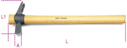 Beta Klauw hamers met vierkant slagvlak, magneten en spijkerhouder houten steel 1376X 400 - 013760140