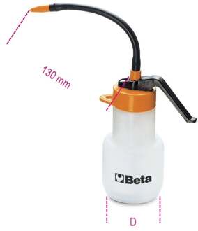 Beta Kunststof oliekannen met pomp flexibele kunststof tuit 1754 150 - 017540015