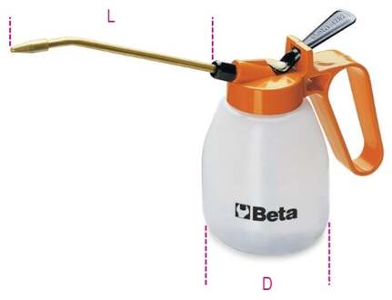 Beta Kunststof oliekannen met pomp vaste tuit 1752 200 - 017520002