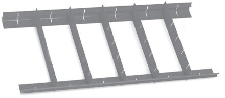 Beta Lengte vakverdeling voor standaard lade 588x367 mm 8889P2/7 - 088890107