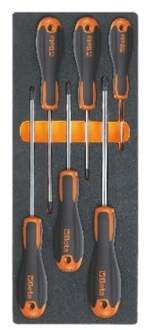 Beta M216 Zachte foam inlegbak met Beta Easy schroevendraaiers met Phillips® profiel - 024500216 024500216