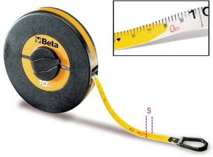 Beta Meetlint schokbestendig ABS huis, PVC geplastificeerde glasvezel band, nauwkeurigheidsklasse III 1694L20 - 016940120