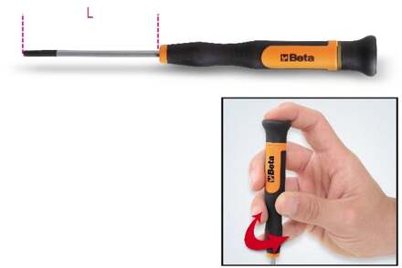 Beta Micro-schroevendraaiers voor binnenzeskant schroeven 1257ES 3,0 - 012570050