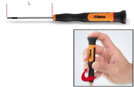 Beta Micro-schroevendraaiers voor Torx® schroeven 1257TX 7 - 012570077