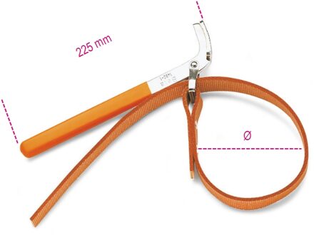 Beta Oliefiltersleutel met canvasband 1490/2 - 014900002