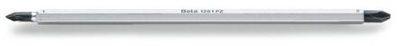 Beta Omkeerbare schroevendraaier klingen voor Pozidriv®-Supadriv® kruis schroeven 1281PZ 1-2 - 012810330