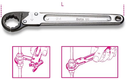 Beta Open ringratelsleutels 120 13 - 001200013