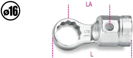 Beta Opsteek ringsleutel voor momentsleutels 652 16 - 006520016