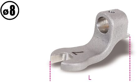 Beta Opsteek steeksleutel voor momentsleutels type 604B/5 en 604B/10 8 mm aansluiting 641 10 - 006410010