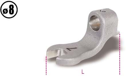 Beta Opsteek steeksleutel voor momentsleutels type 604B/5 en 604B/10 8 mm aansluiting 641 5,5 - 006410005